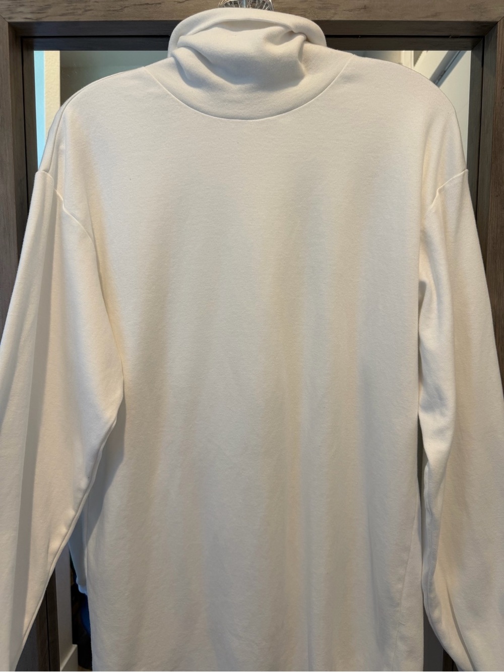 Woolrich Cream Knit Shirt with Navy and Gold Label